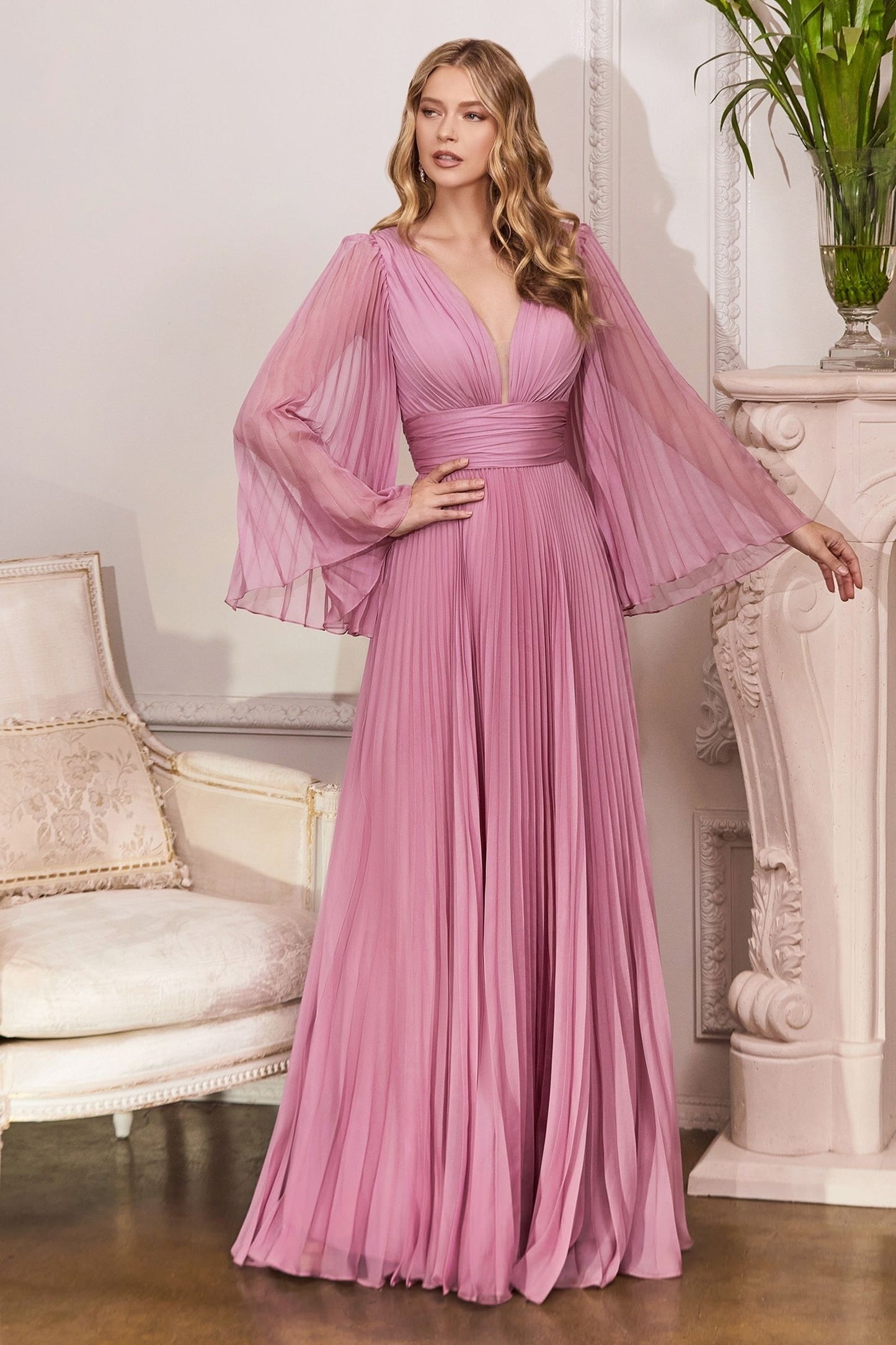 Chiffon Grace – Pleated Chiffon
