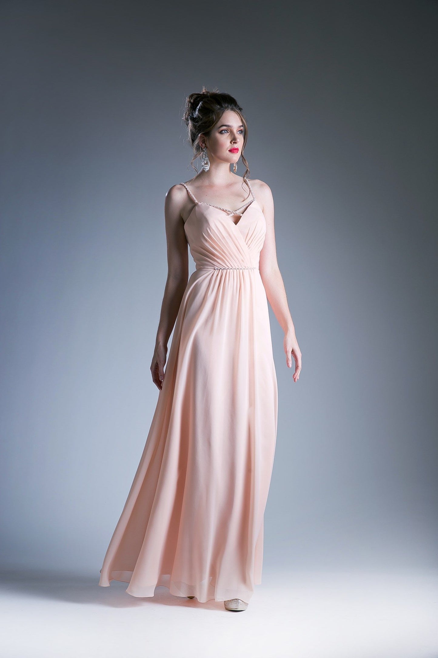 Petal Soft Chiffon Dress - Beaded straps