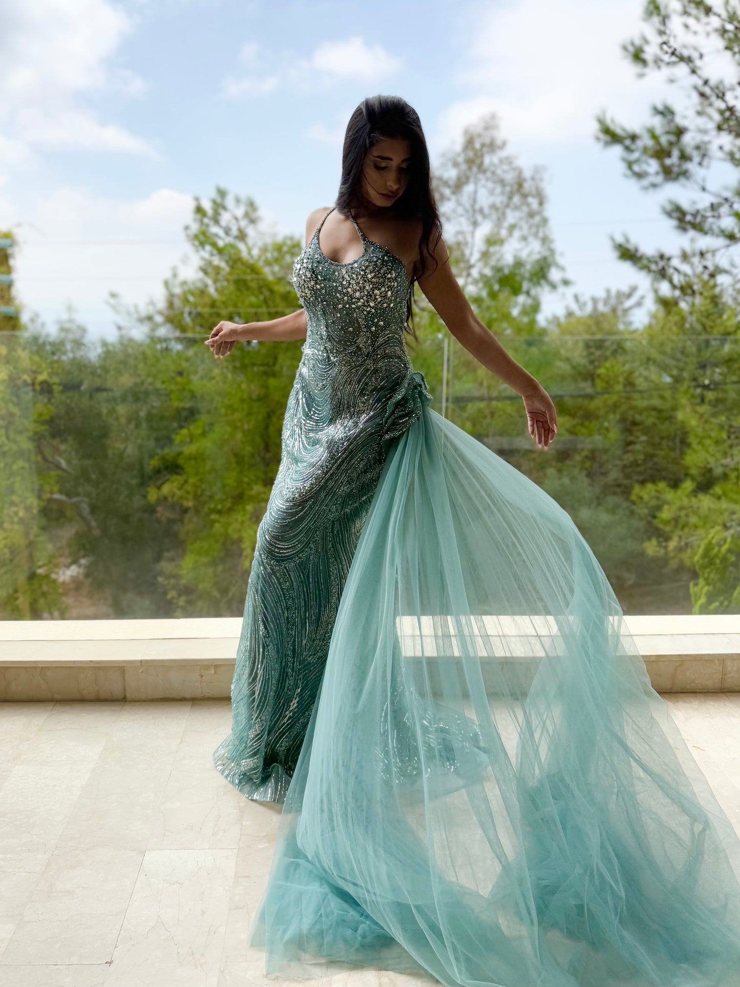 Ocean Stardust-Teal Glitter