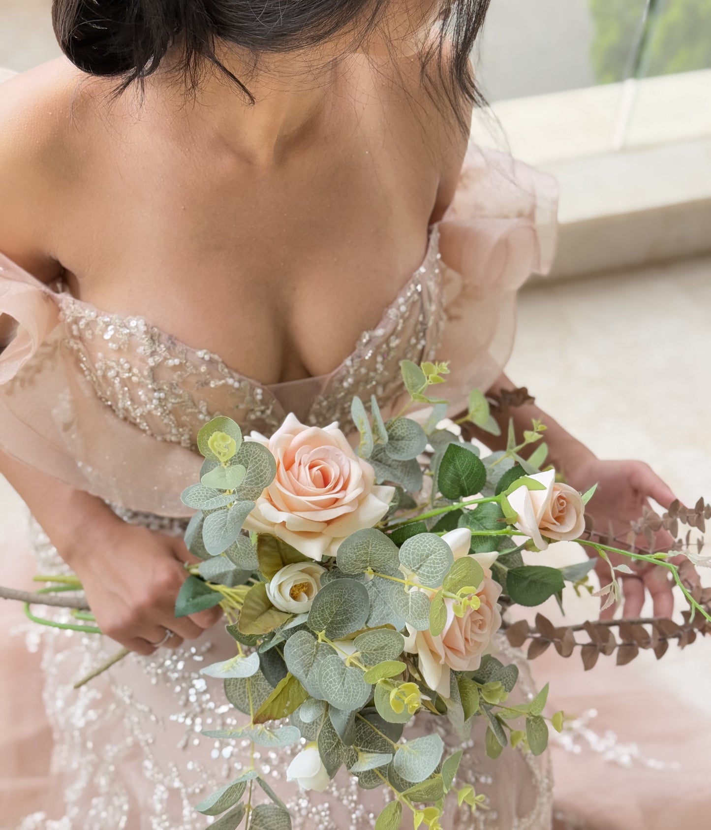 Golden Mirage- Sweetheart  neckline