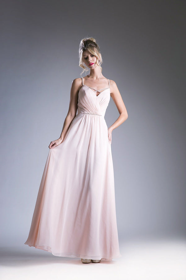Petal Soft Chiffon Dress - Beaded straps