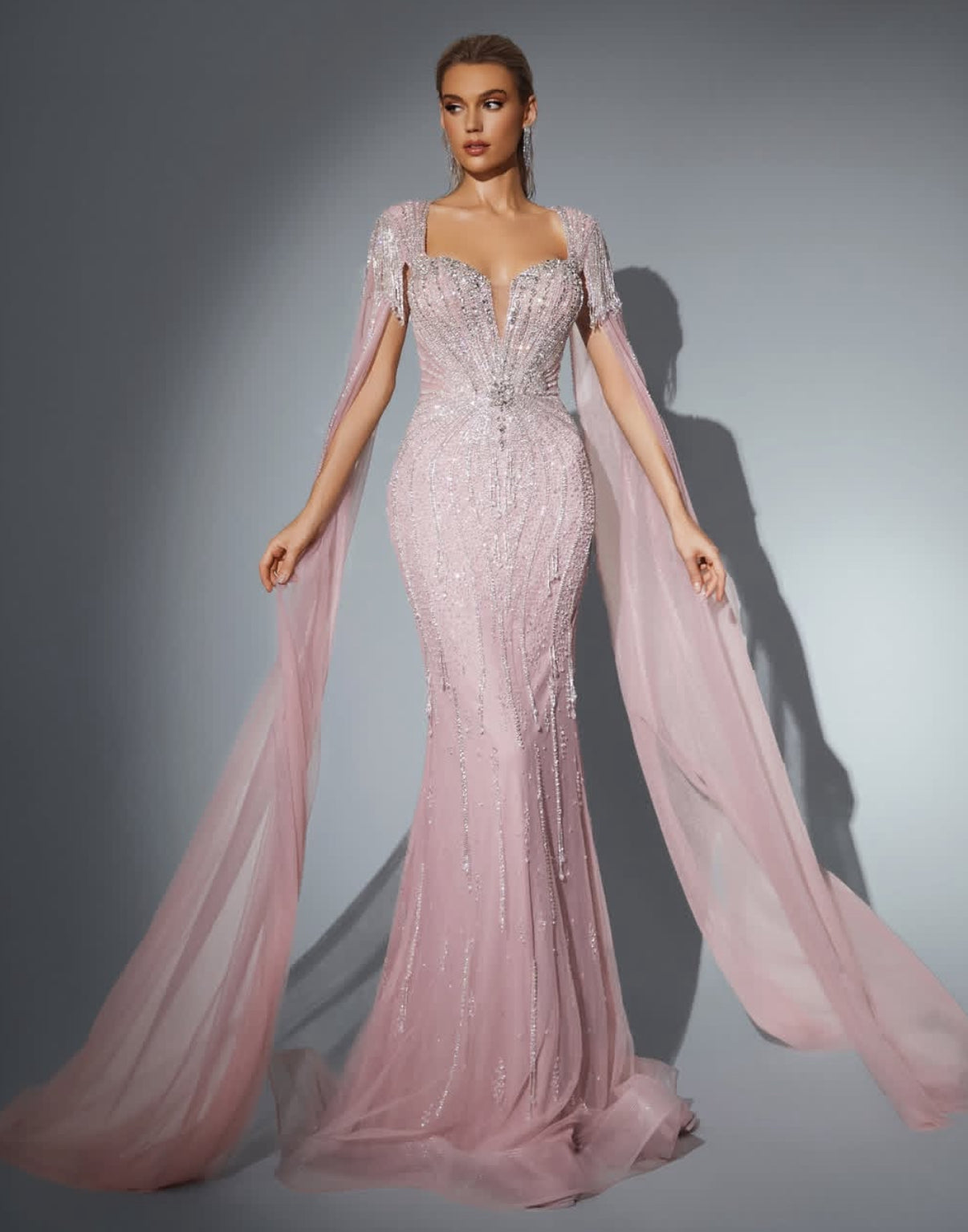 Blush Enchantment- Strapless, A line skirt