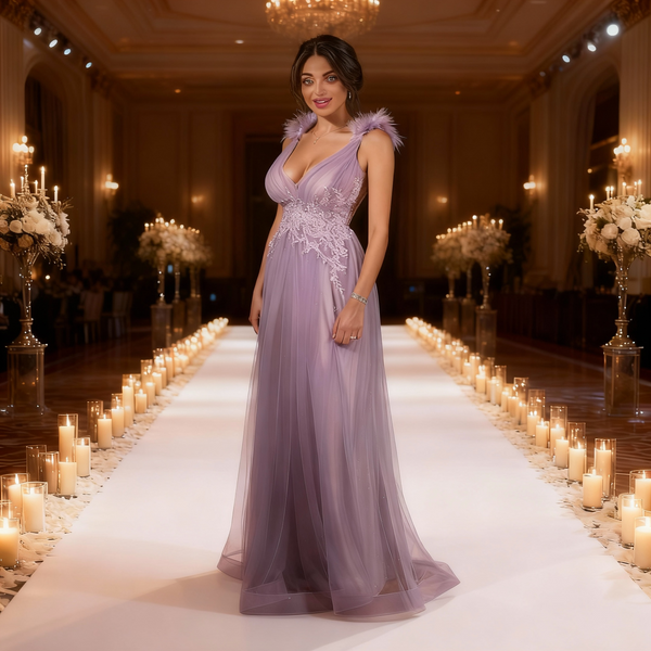 Ethereal Grace Gown- flowy dress