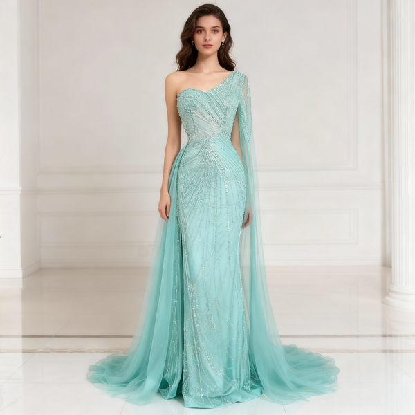 Stardust- One sheer long sleeve