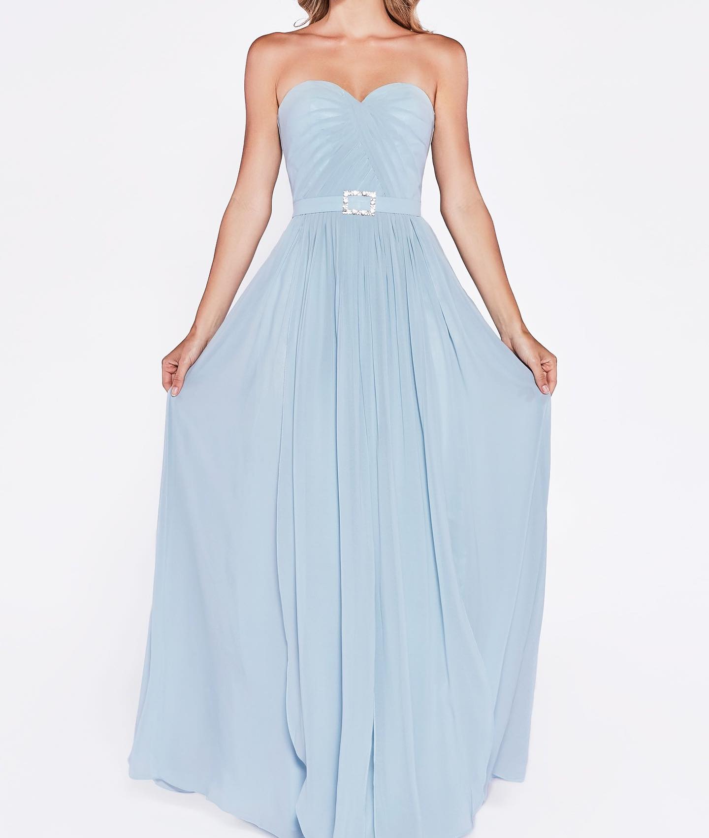Elysian Breeze Dress- Flowy strapless