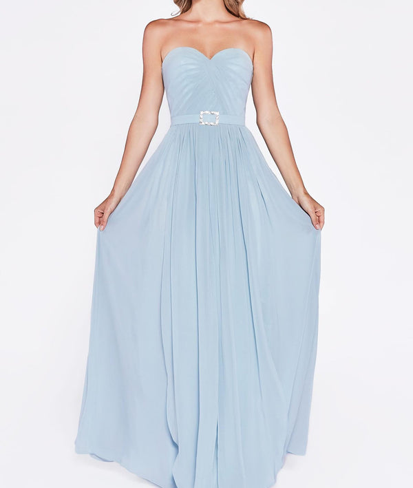 Elysian Breeze Dress- Flowy strapless