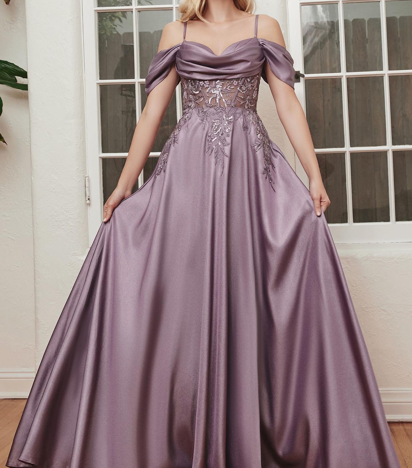 Grace Dress– Off-the-Shoulder A-Line